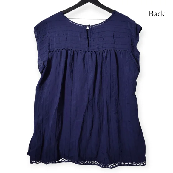 Sejour Women's Blouse Eyelet Design Size 2x - Picture 5 of 7